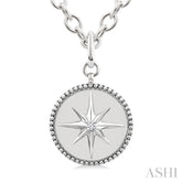 .05CTRDDM COMPASS MEDALLION PD SL-G+CH*